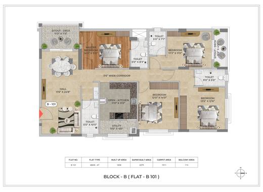 B101 floor plan